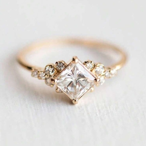 Gold Plated Cubic Zirconia Ring - Picture 3 of 7